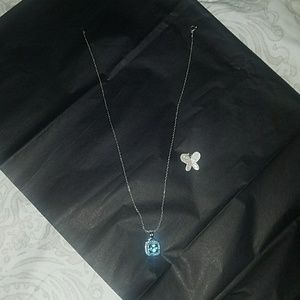 Sterling Silver Necklace with two pendants!